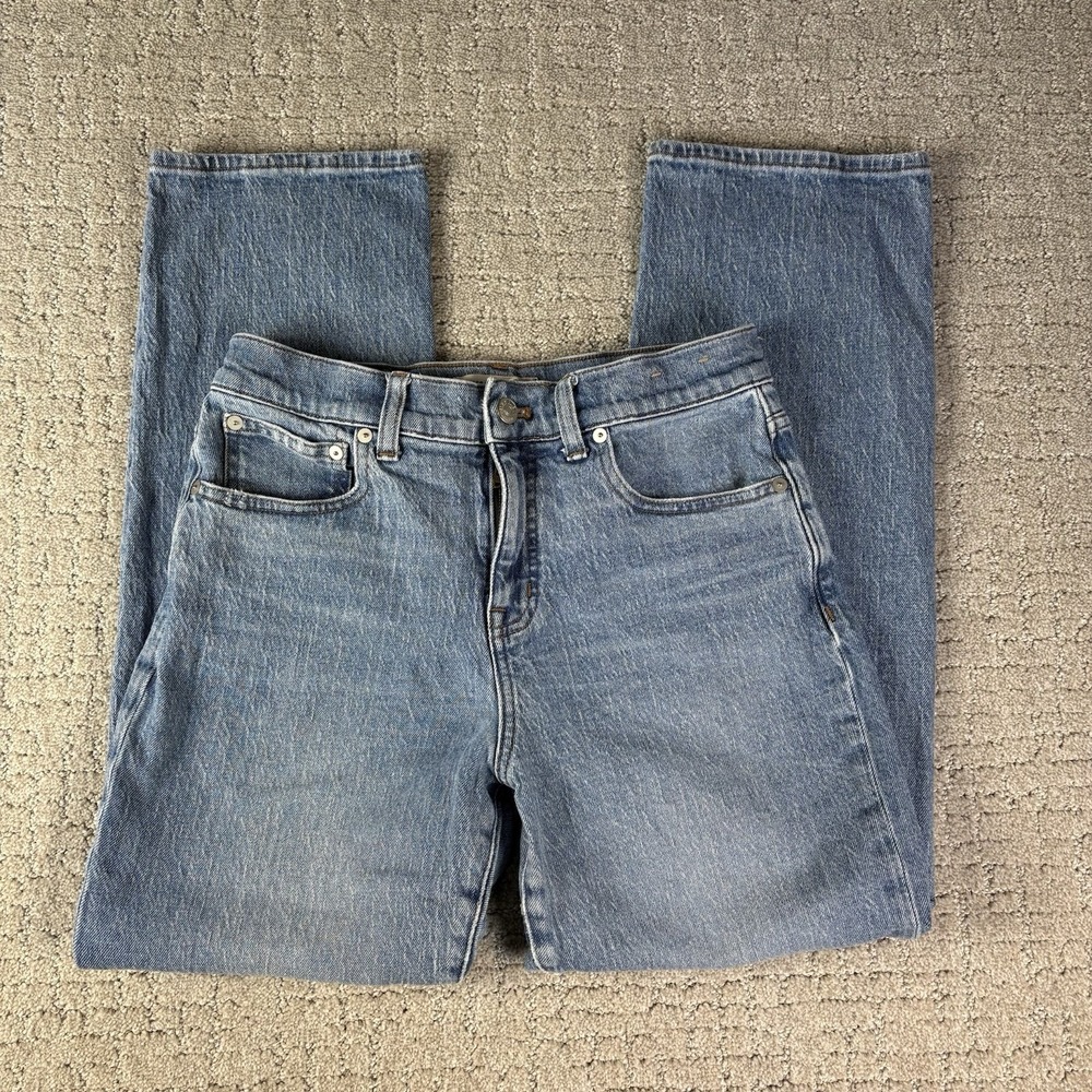 Madewell 90s Straight Jeans Light Blue Wash Size 27P